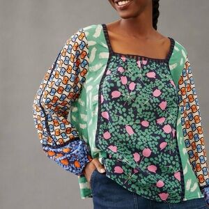 Maeve blouse; cropped; flowy